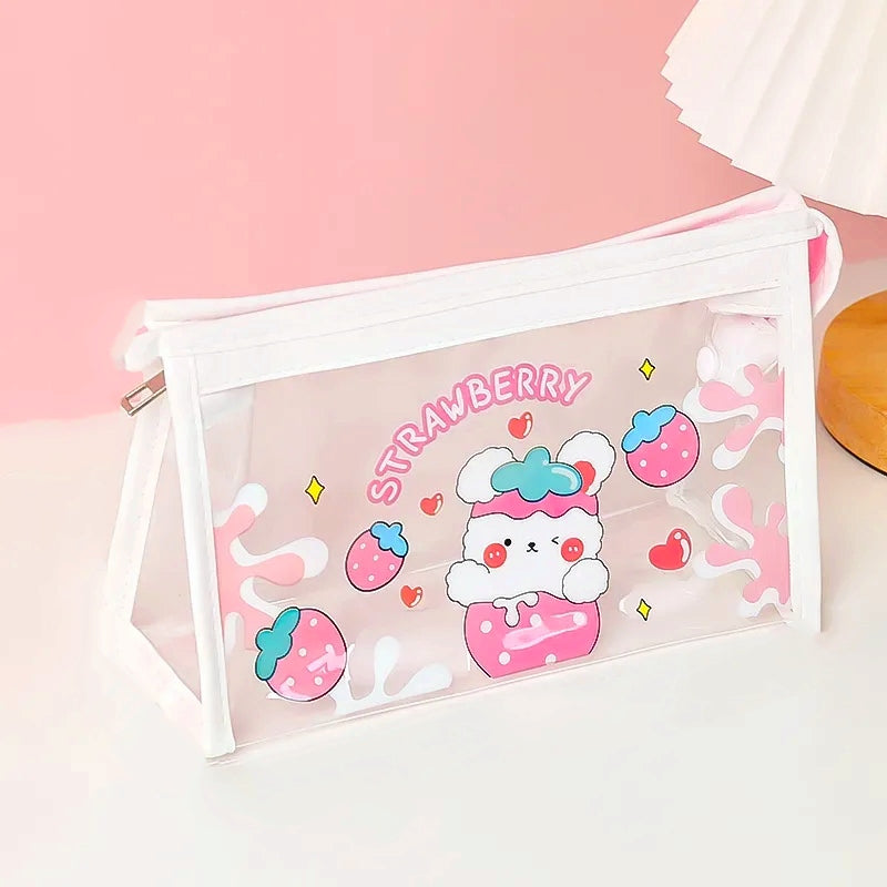 Estuche/neceser transparente kawaii