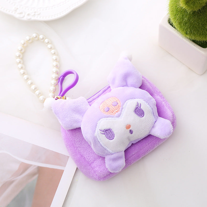 Cartera de peluche con llavero Sanrio