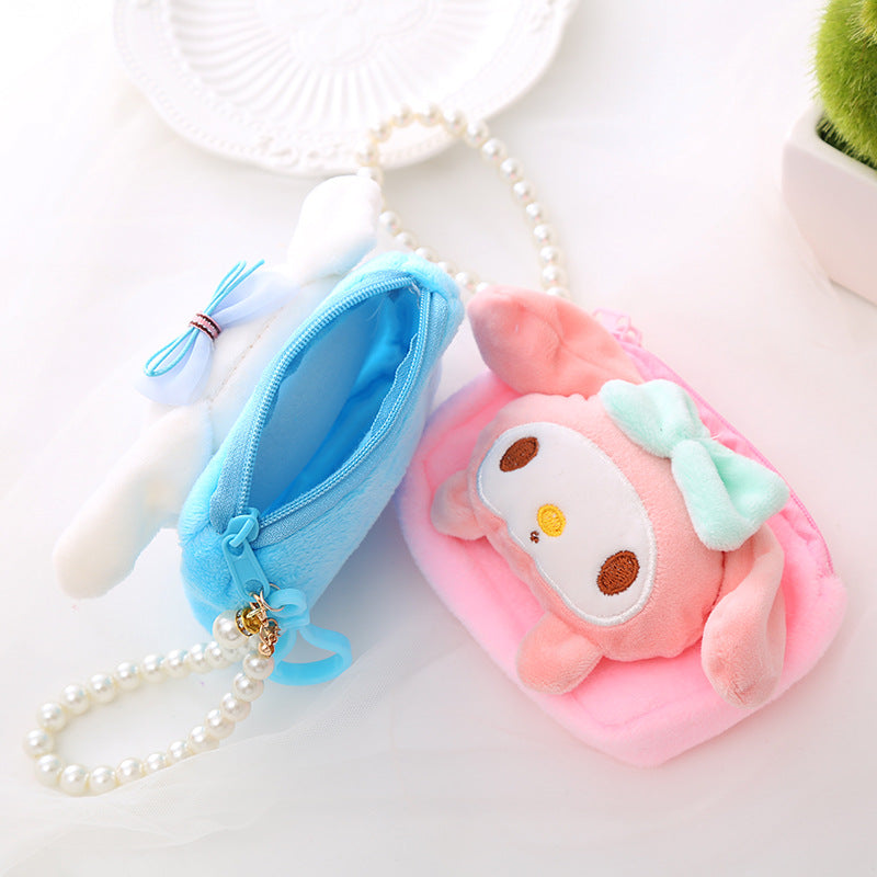 Cartera de peluche con llavero Sanrio