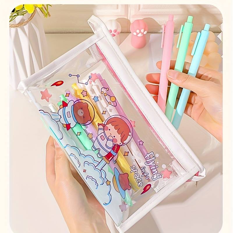 Estuche/neceser transparente kawaii