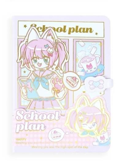 Libreta con diseño Kawaii