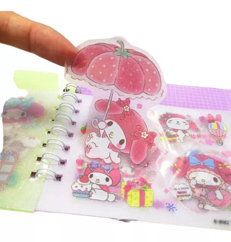 Mini diario de pegatinas Sanrio