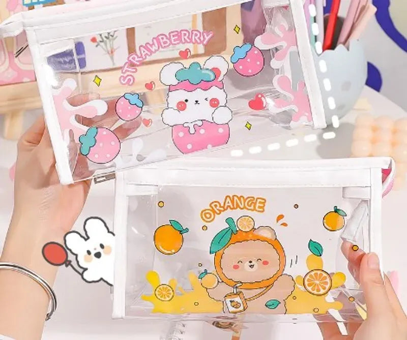 Estuche/neceser transparente kawaii