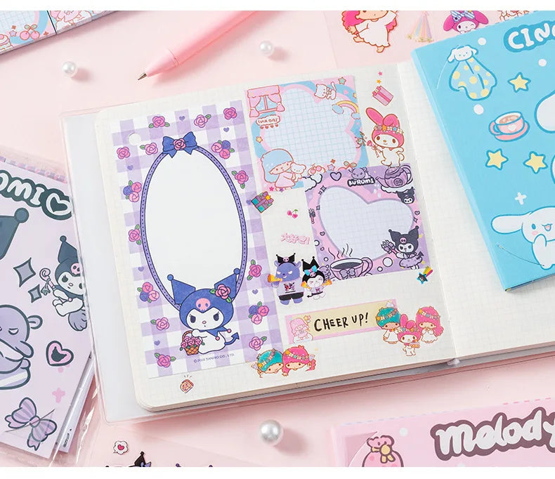 Pack de notas adhesivas y pegatinas amigos Sanrio