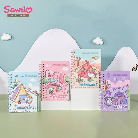 Cuaderno de anillas Sanrio colección camping