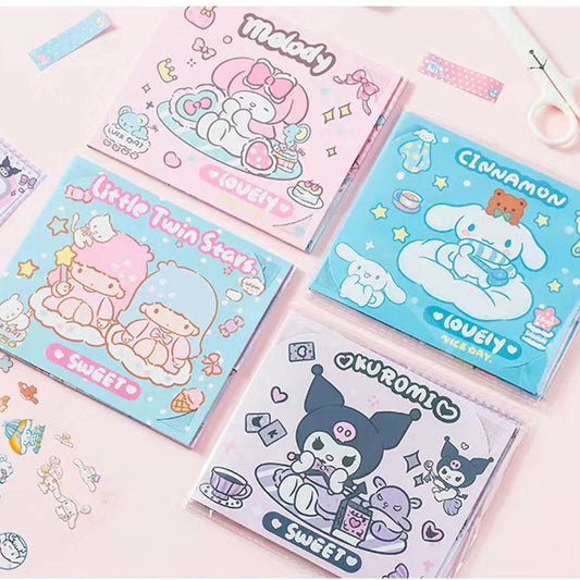 Pack de notas adhesivas y pegatinas amigos Sanrio