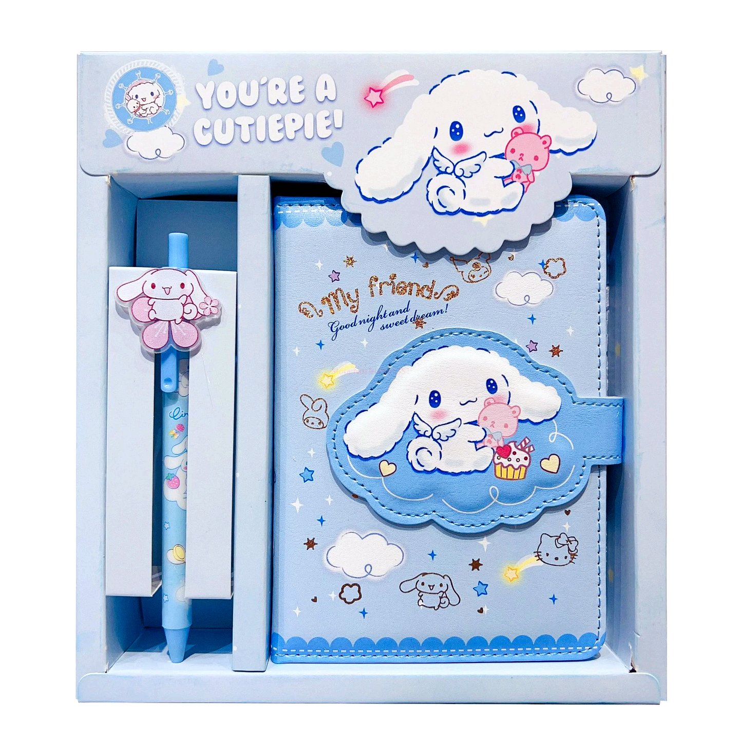 Pack de cuaderno con bolígrafo Sanrio