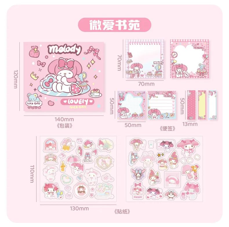 Pack de notas adhesivas y pegatinas amigos Sanrio