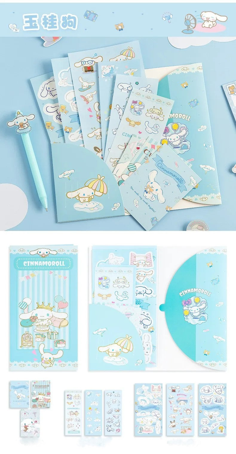 Pack de pegatinas y tarjetas personaje Sanrio