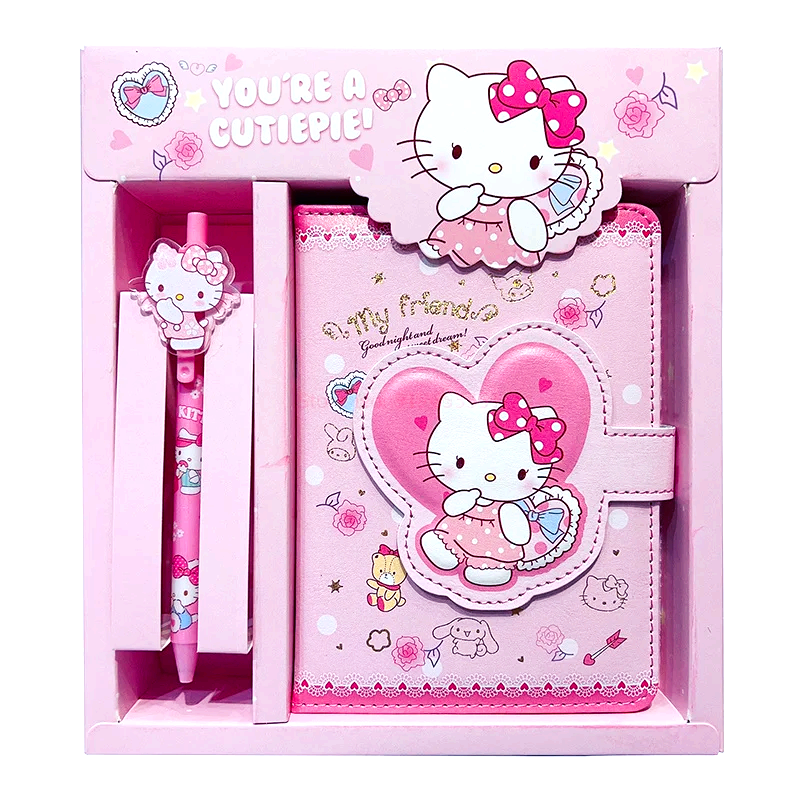 Pack de cuaderno con bolígrafo Sanrio