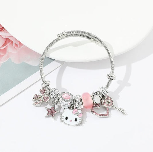 Pulsera charms Hello Kitty