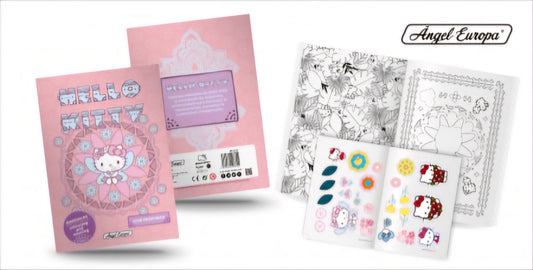 Libro de mandalas y pegatinas Hello Kitty