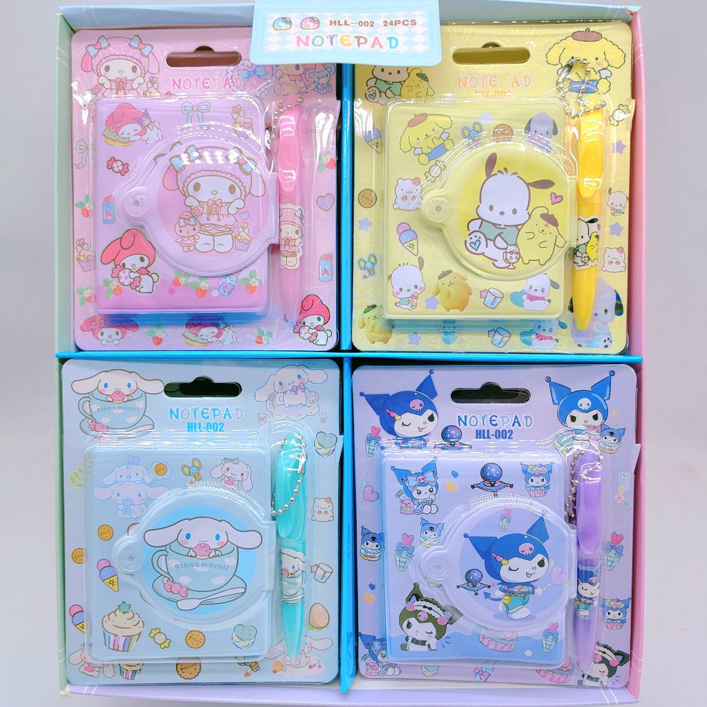 Mini cuaderno Sanrio con bolígrafo